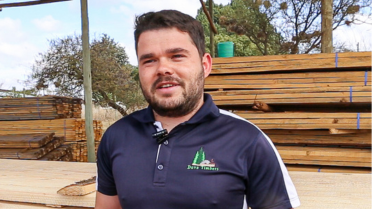 25-year old Pieter van der Linde, CEO of Duva Timbers