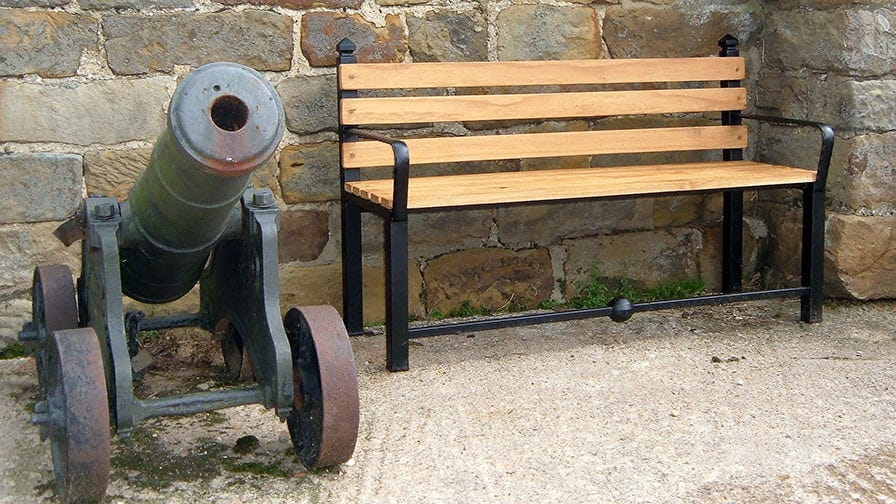 Project - a bench with a canon